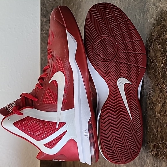 Nike Air Max Hyper Aggressor TB Gym Red White Mens Sneakers 524867-600 Size 14 - Picture 16 of 16